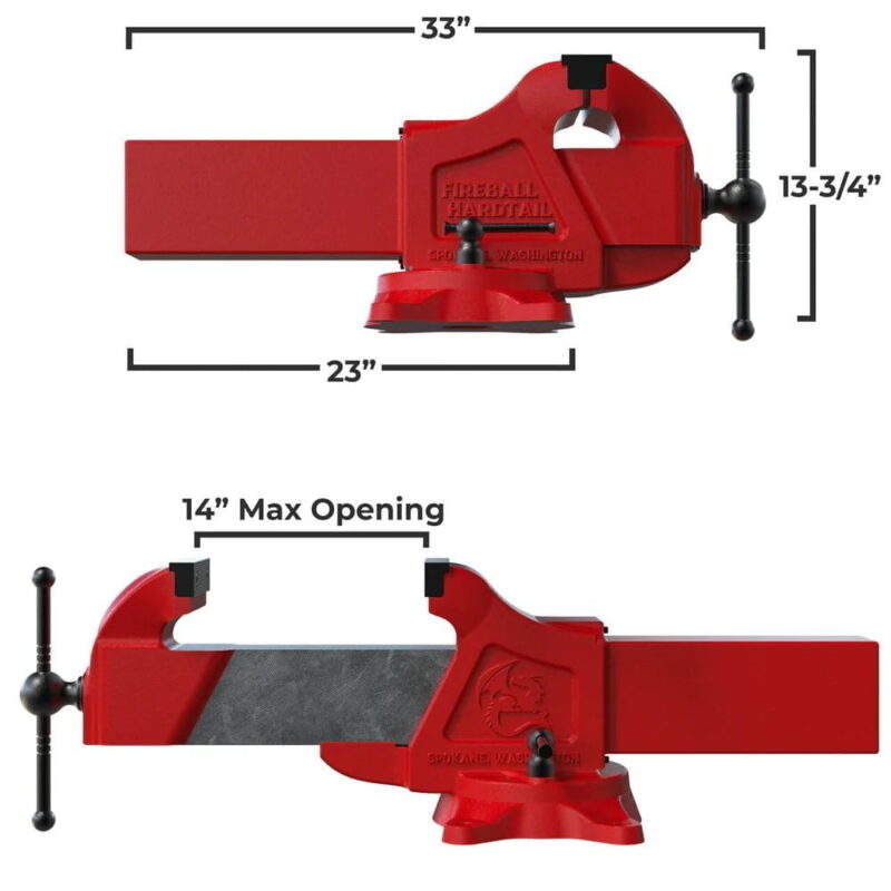 PR Maskin - SKRUSTIKKE TYPE FIREBALL HARDTAIL VISE 6