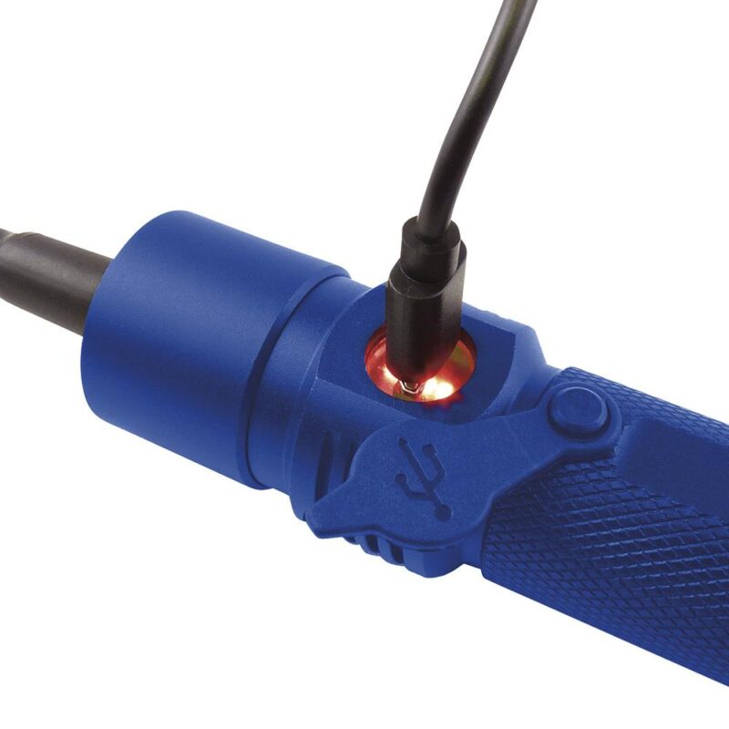 WRKPRO arbeidslampe "M1" CREE XPG LED med flexarm, zoomfunksjon, magnet og oppladbart batteri - Bilde 6