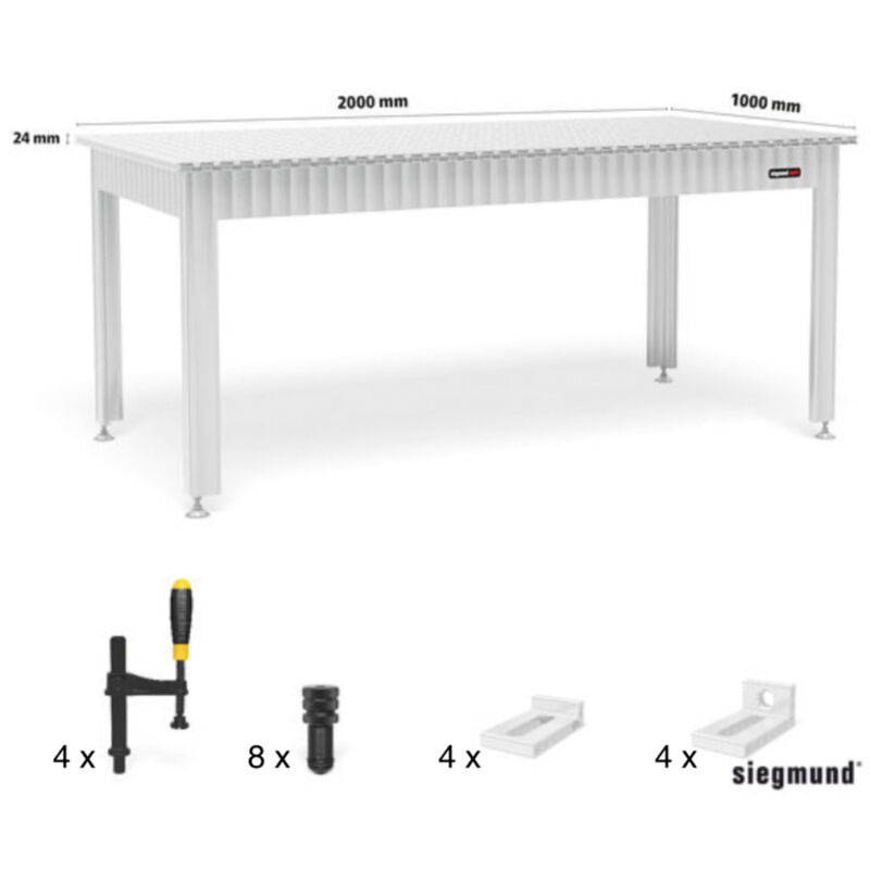 PR Maskin - Arbeidsbord 2000x1000mm alu