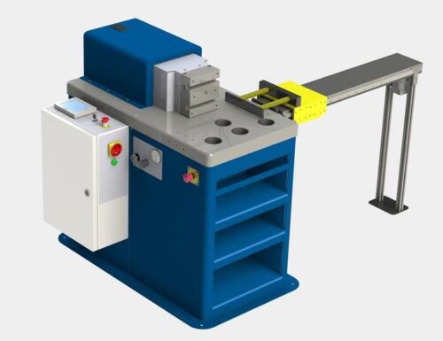 PR Maskin - Horizontal Press with Motorized Backgauge Sketch