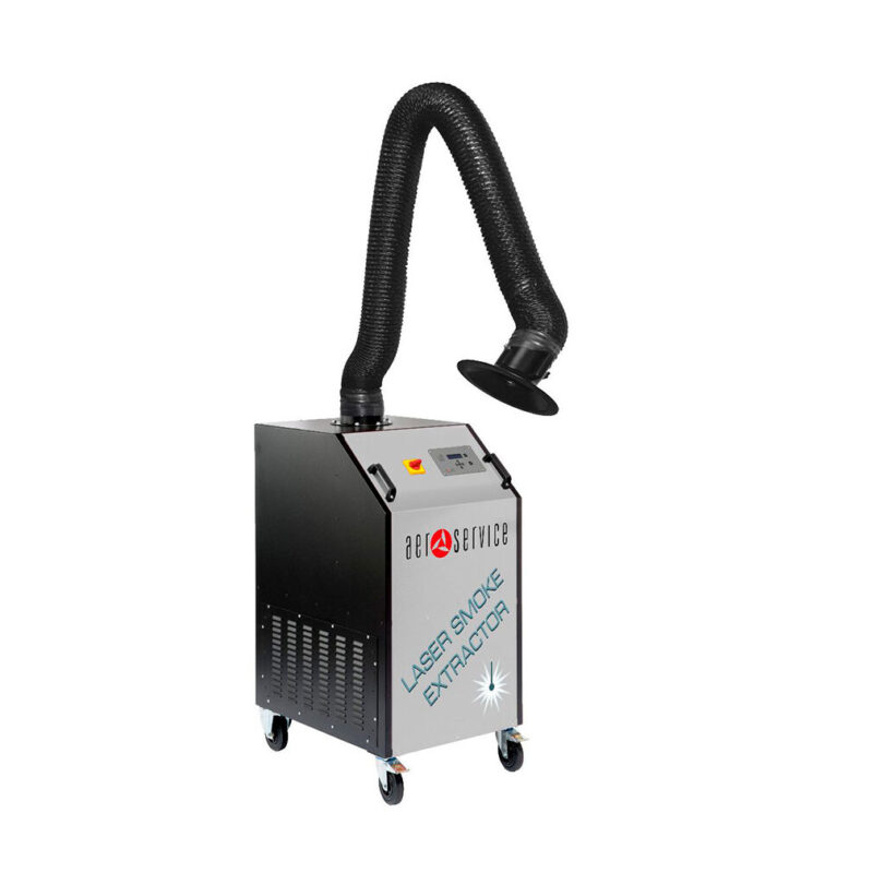 Sveiseavsug UNI 2 LASER - 3m arm - Tar røyk fra lasersveiser + syregass