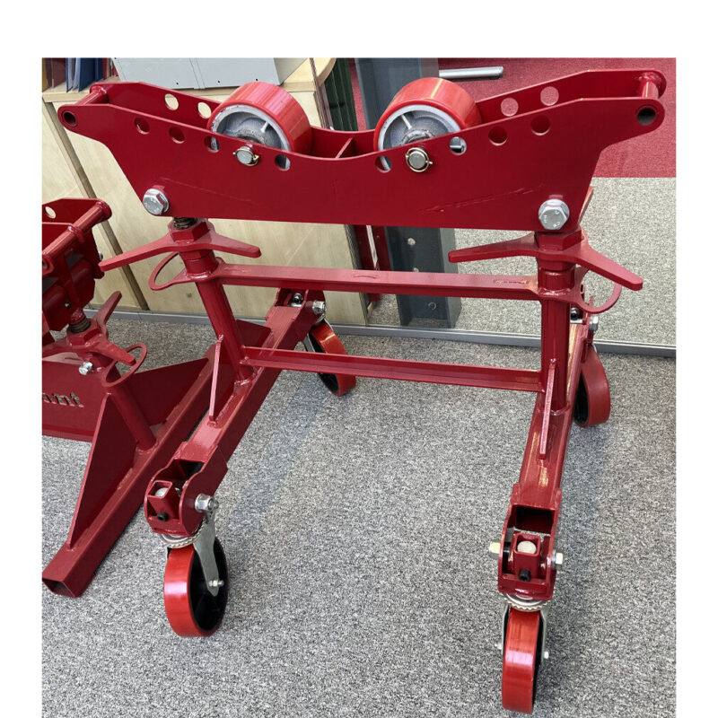 Rørkrakk lav profil Adjust-O Stand med hjul, kap 3175 kg