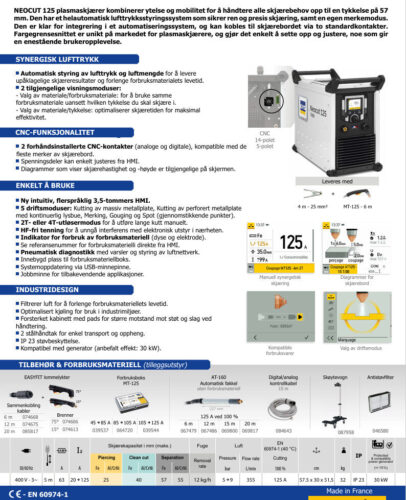 PR Maskin - neocut 125