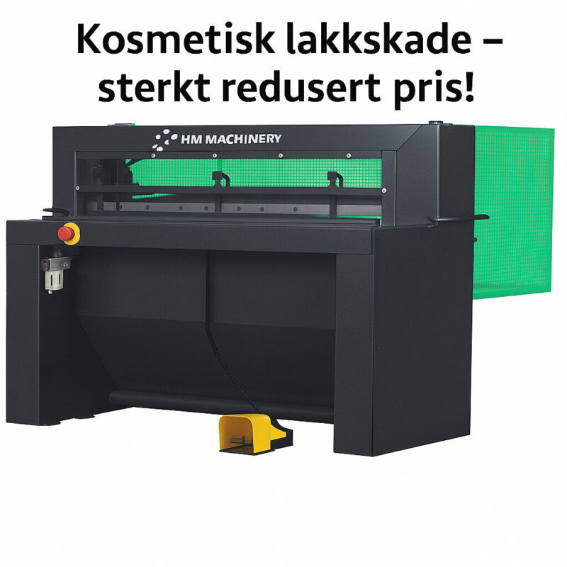 B-Vare pneumatisk platesaks 1330 x 2mm inkl bakanslag