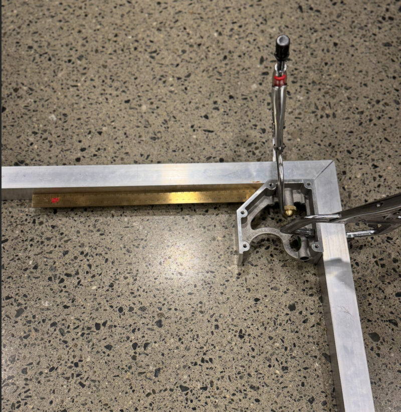 Sveisevinkel stål med 60mm linjal - Bilde 11