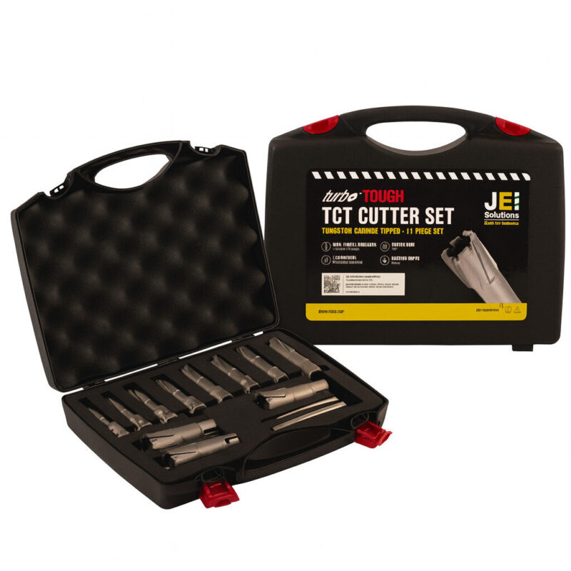 TCT kjerneborsett 11 stk 35mm lengde: 12, 13, 14, 15, 16, 18, 20, 22, 24, 25 og 26mm