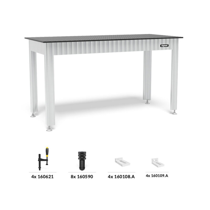 Superpris Siegmund sveisebord 2000x1000mm inkl tilbehør