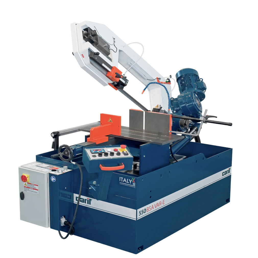 Carif semi automatisk båndsag 550 BSA VAR-E - trinnløs hastighet, maks Ø330mm