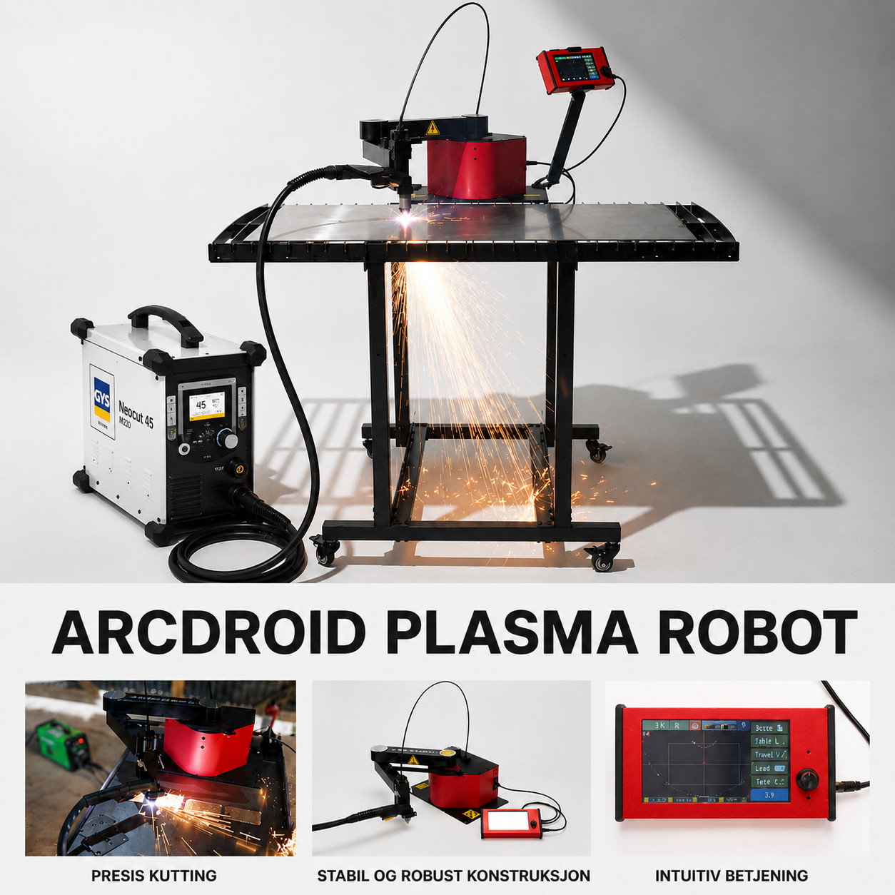 ArcDroid™ CNC Plasma robot til plasmaskjærer