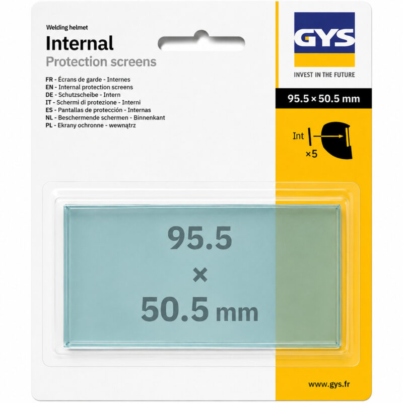 Beskyttelsesglass innvendig – 5 stk til TECHNO 9-13 TRUE COLOR sveisemaske