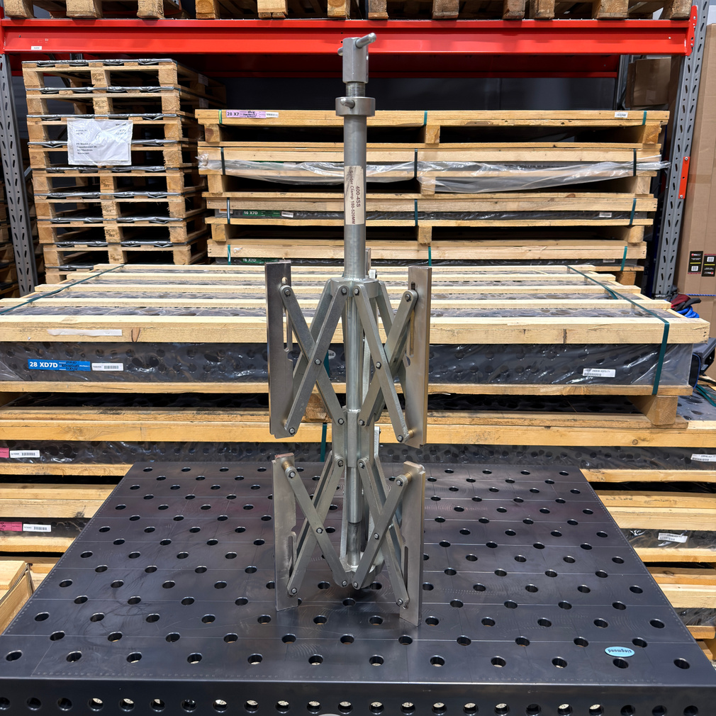 Brukt Spider Clamp - rustfritt versjon, 8" - 20"