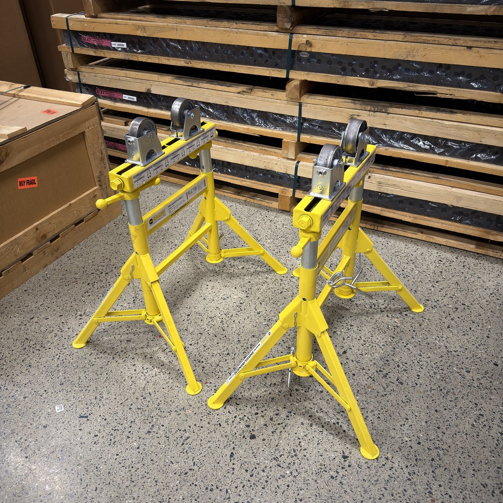 2 Stk brukte DUO pipe stand rullekrakk 2400 kg
